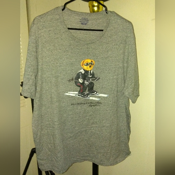 Polo Ralph Lauren Bear Shirt 👕 (Grey/Black) - Picture 3 of 3